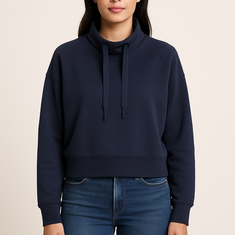 Spanx air essentials cropped Turtleneck Sweatshirt